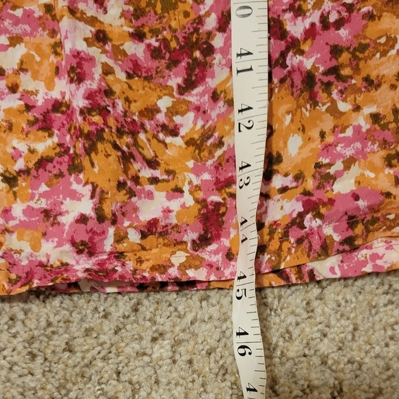 J. Crew Smocked puff-sleeve dress in faded floral pink BD996 Women's Large - Picture 7 of 9